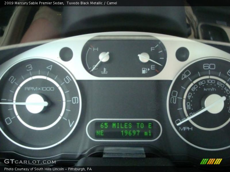 Tuxedo Black Metallic / Camel 2009 Mercury Sable Premier Sedan
