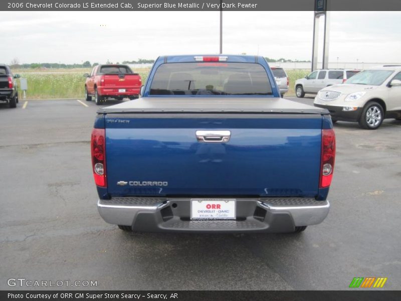 Superior Blue Metallic / Very Dark Pewter 2006 Chevrolet Colorado LS Extended Cab