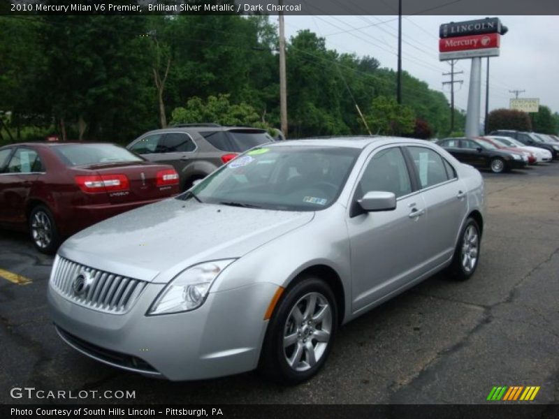Brilliant Silver Metallic / Dark Charcoal 2010 Mercury Milan V6 Premier