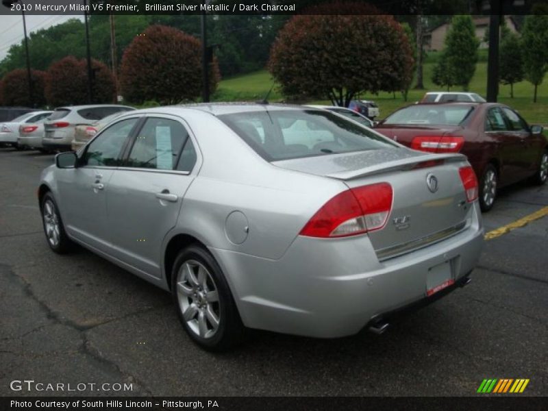 Brilliant Silver Metallic / Dark Charcoal 2010 Mercury Milan V6 Premier