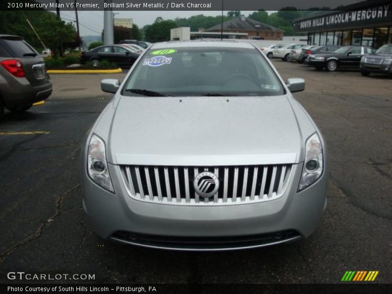 Brilliant Silver Metallic / Dark Charcoal 2010 Mercury Milan V6 Premier
