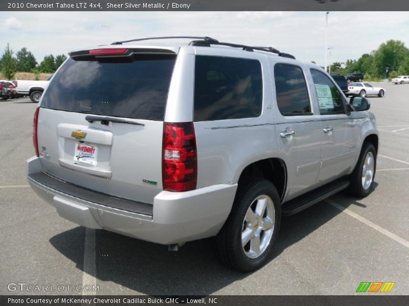 Sheer Silver Metallic / Ebony 2010 Chevrolet Tahoe LTZ 4x4