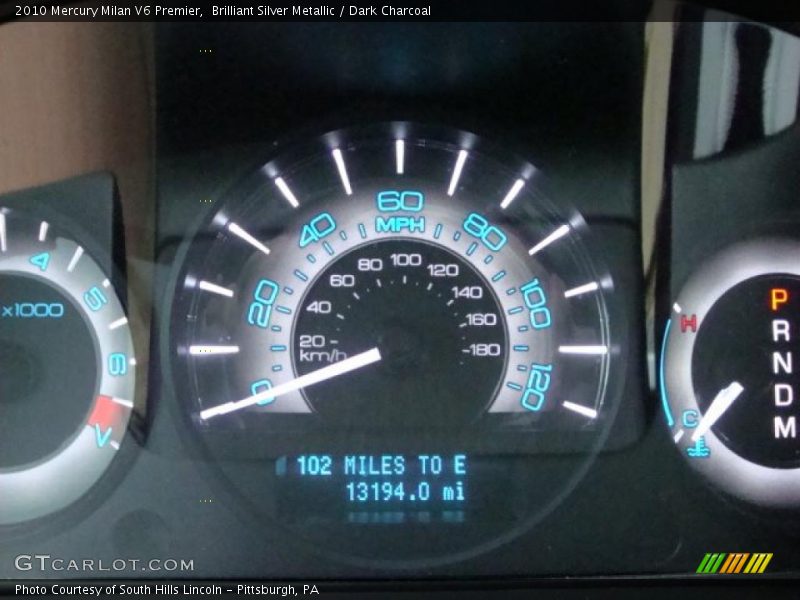 Brilliant Silver Metallic / Dark Charcoal 2010 Mercury Milan V6 Premier