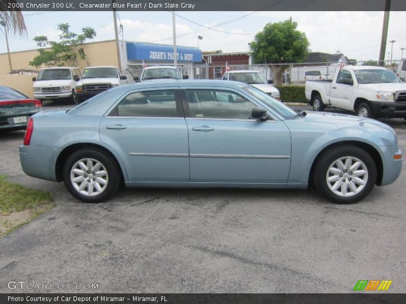 Clearwater Blue Pearl / Dark Slate Gray 2008 Chrysler 300 LX