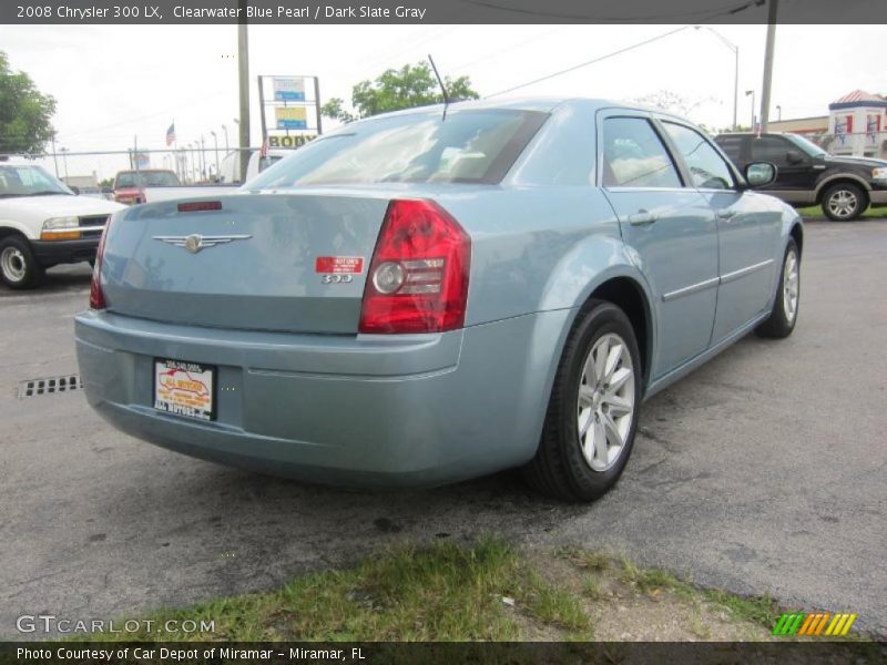 Clearwater Blue Pearl / Dark Slate Gray 2008 Chrysler 300 LX