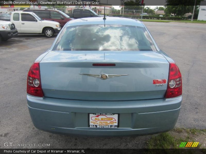 Clearwater Blue Pearl / Dark Slate Gray 2008 Chrysler 300 LX