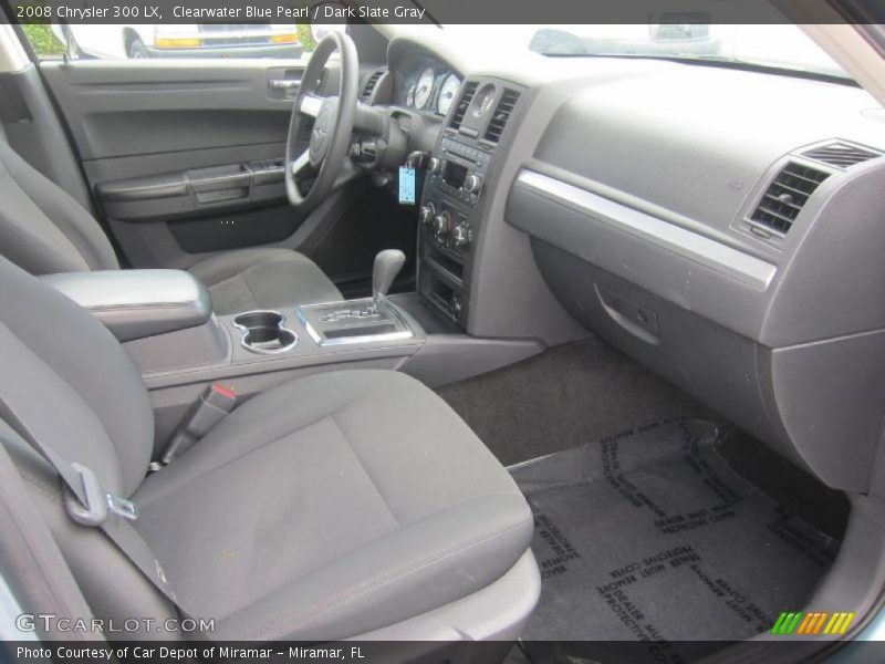 Clearwater Blue Pearl / Dark Slate Gray 2008 Chrysler 300 LX