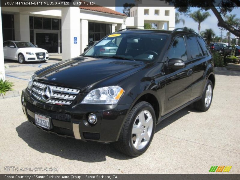 Black / Black 2007 Mercedes-Benz ML 350 4Matic