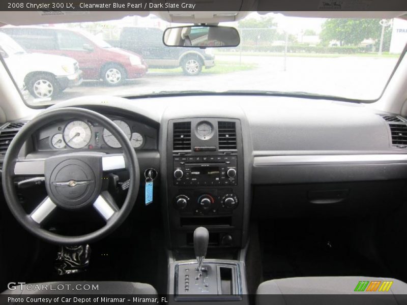 Clearwater Blue Pearl / Dark Slate Gray 2008 Chrysler 300 LX