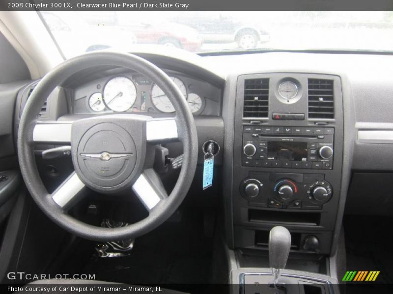 Clearwater Blue Pearl / Dark Slate Gray 2008 Chrysler 300 LX