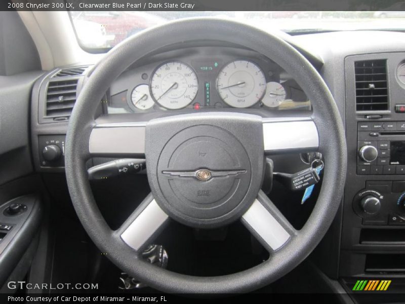 Clearwater Blue Pearl / Dark Slate Gray 2008 Chrysler 300 LX