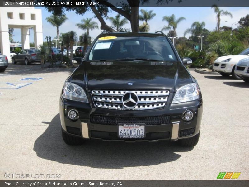 Black / Black 2007 Mercedes-Benz ML 350 4Matic