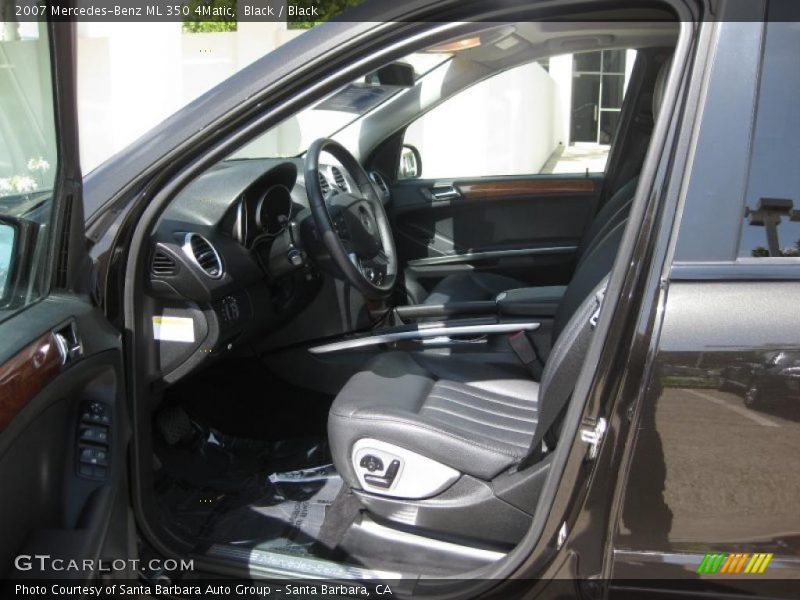 Black / Black 2007 Mercedes-Benz ML 350 4Matic