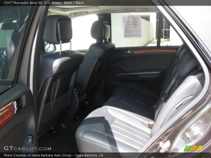 Black / Black 2007 Mercedes-Benz ML 350 4Matic
