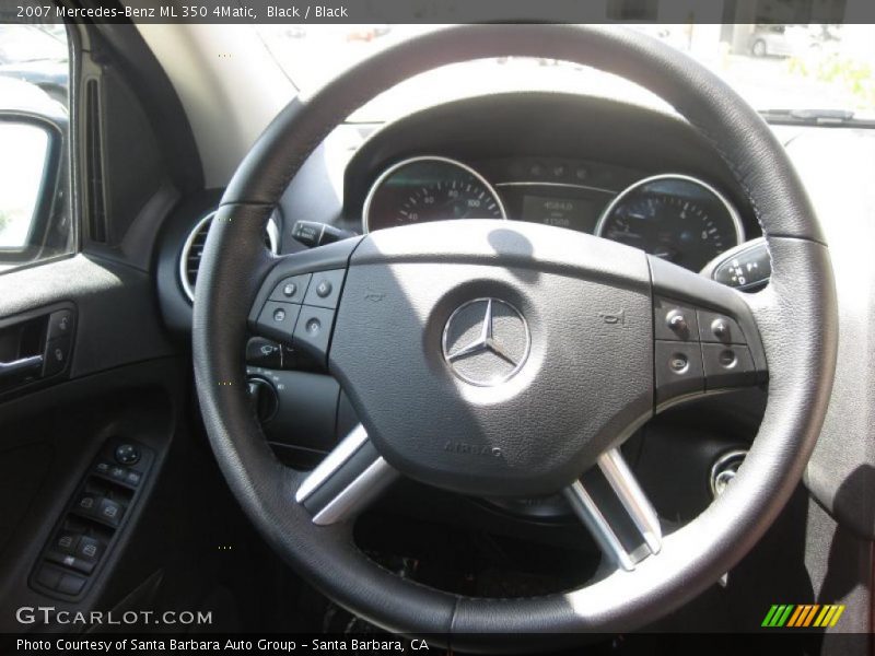 Black / Black 2007 Mercedes-Benz ML 350 4Matic