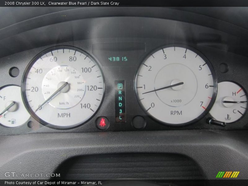 Clearwater Blue Pearl / Dark Slate Gray 2008 Chrysler 300 LX