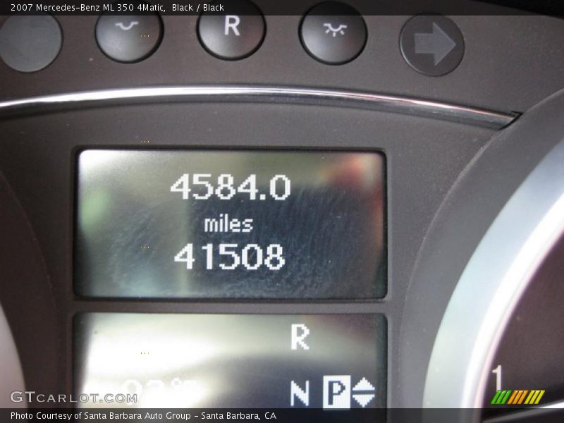 Black / Black 2007 Mercedes-Benz ML 350 4Matic