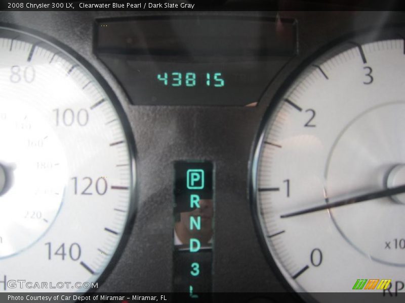 Clearwater Blue Pearl / Dark Slate Gray 2008 Chrysler 300 LX