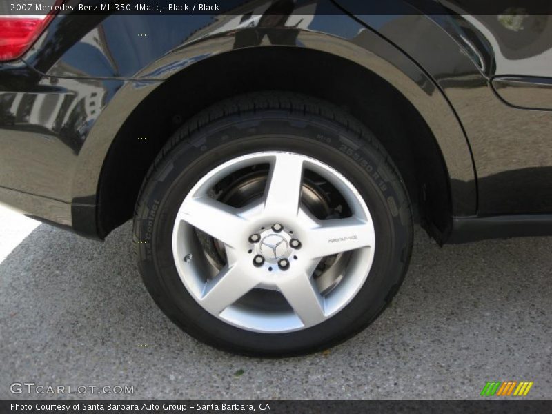 Black / Black 2007 Mercedes-Benz ML 350 4Matic