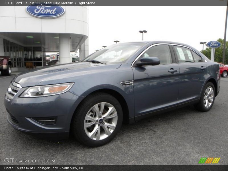 Steel Blue Metallic / Light Stone 2010 Ford Taurus SEL