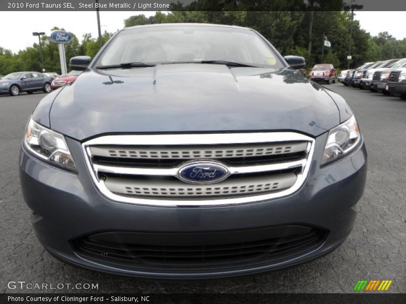 Steel Blue Metallic / Light Stone 2010 Ford Taurus SEL