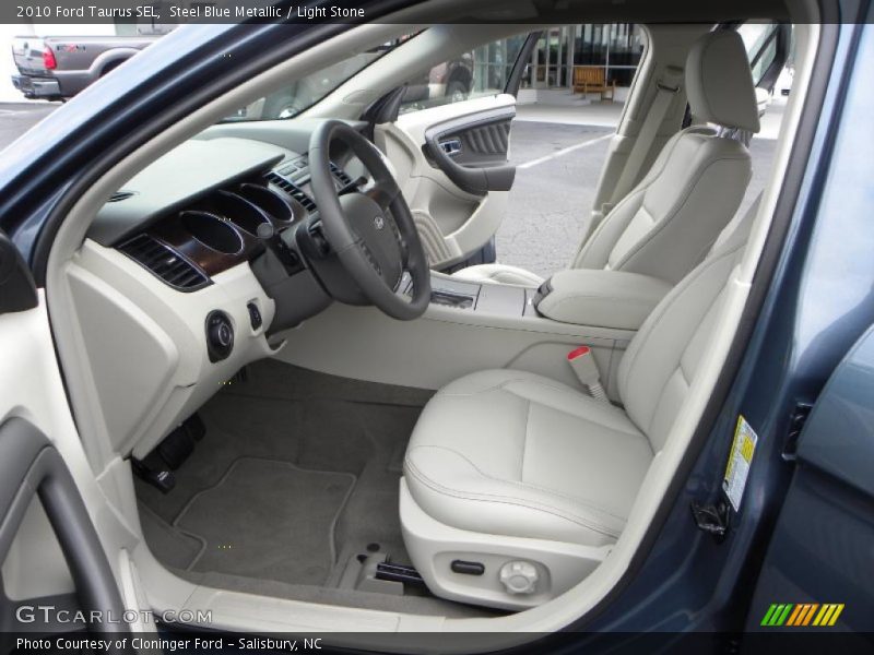 Steel Blue Metallic / Light Stone 2010 Ford Taurus SEL