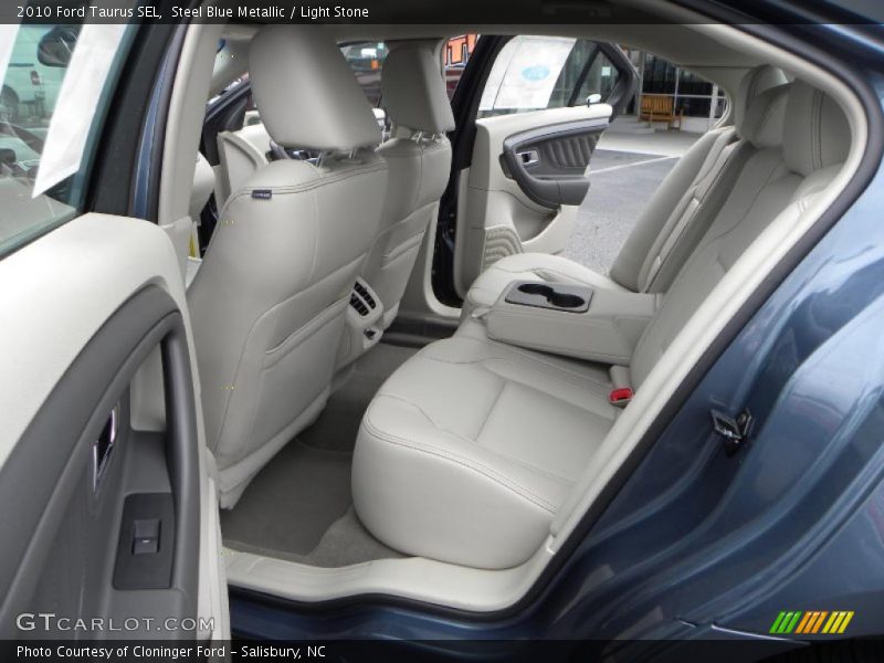 Steel Blue Metallic / Light Stone 2010 Ford Taurus SEL
