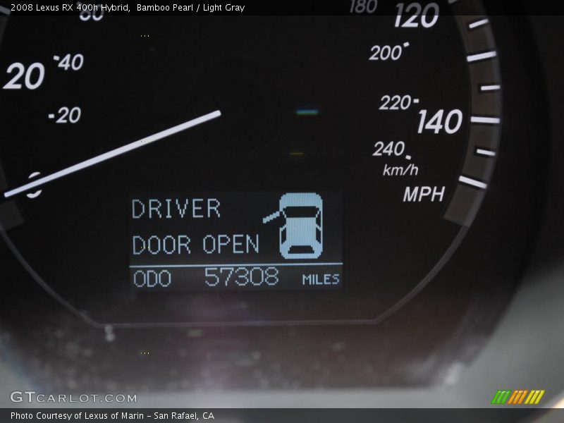 Bamboo Pearl / Light Gray 2008 Lexus RX 400h Hybrid