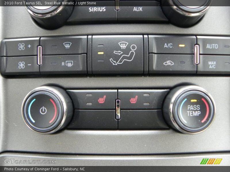 Steel Blue Metallic / Light Stone 2010 Ford Taurus SEL