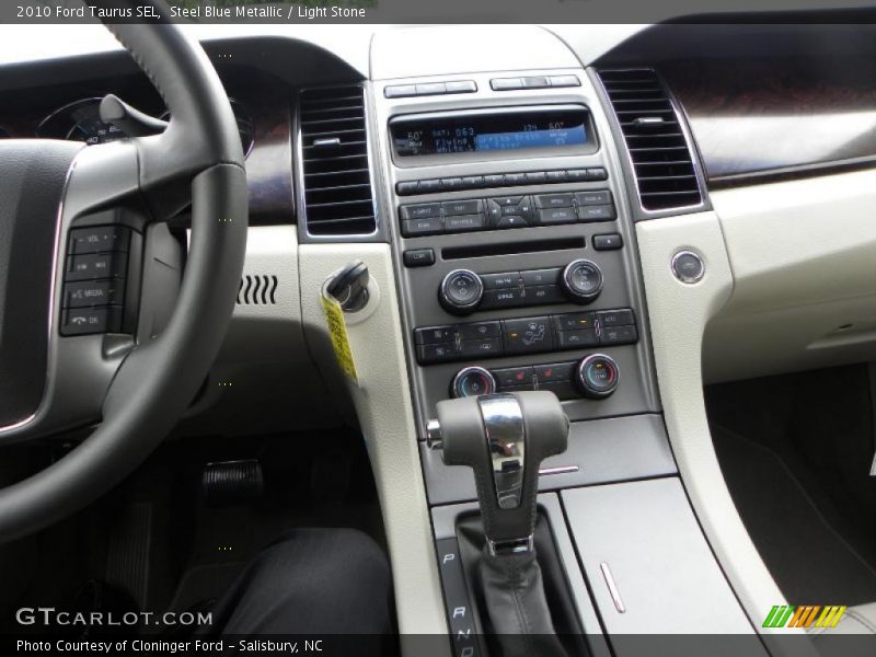Steel Blue Metallic / Light Stone 2010 Ford Taurus SEL