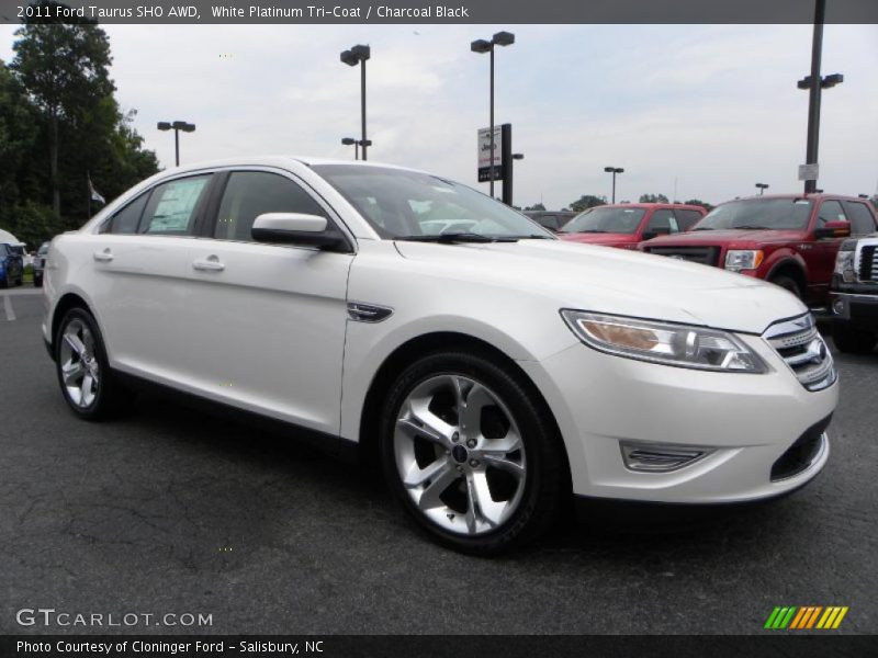 White Platinum Tri-Coat / Charcoal Black 2011 Ford Taurus SHO AWD