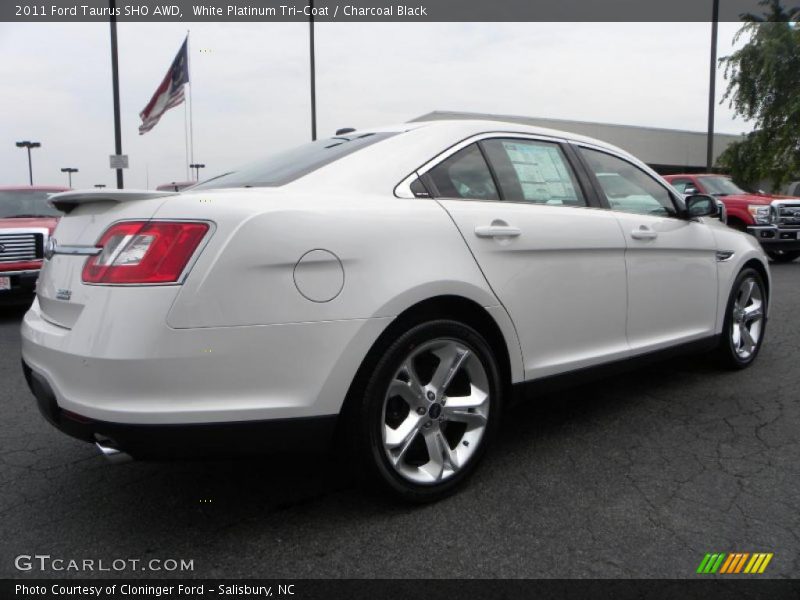 White Platinum Tri-Coat / Charcoal Black 2011 Ford Taurus SHO AWD