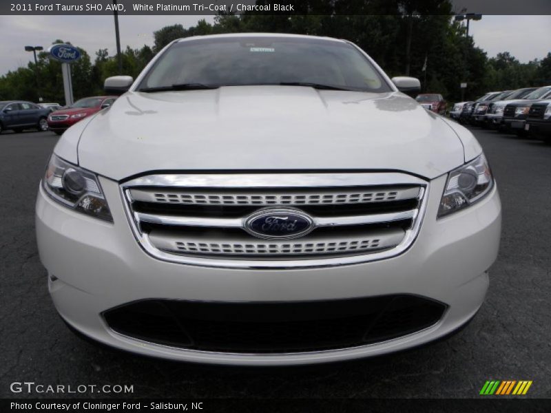 White Platinum Tri-Coat / Charcoal Black 2011 Ford Taurus SHO AWD