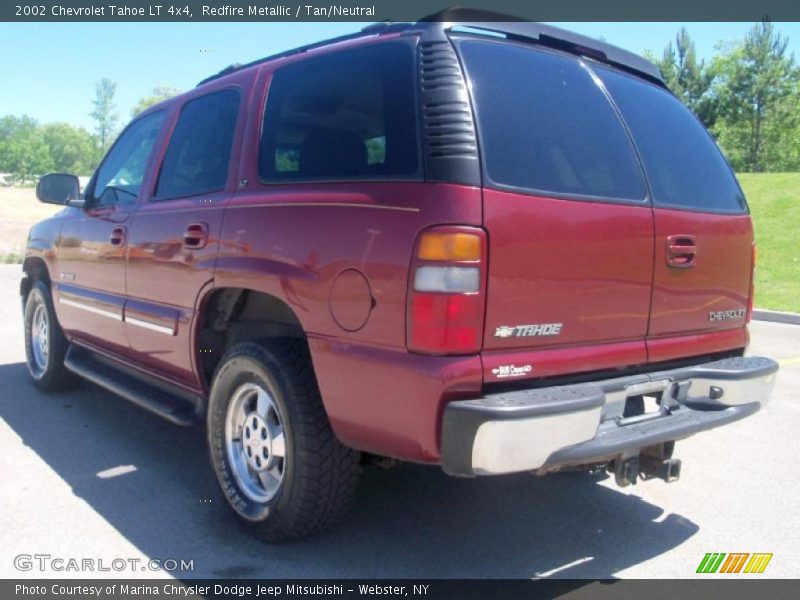 Redfire Metallic / Tan/Neutral 2002 Chevrolet Tahoe LT 4x4