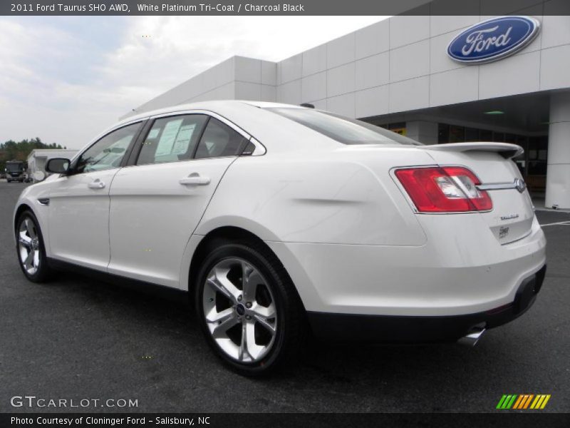 White Platinum Tri-Coat / Charcoal Black 2011 Ford Taurus SHO AWD