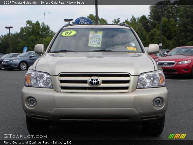 Sonora Gold Pearl / Ivory Beige 2007 Toyota Highlander