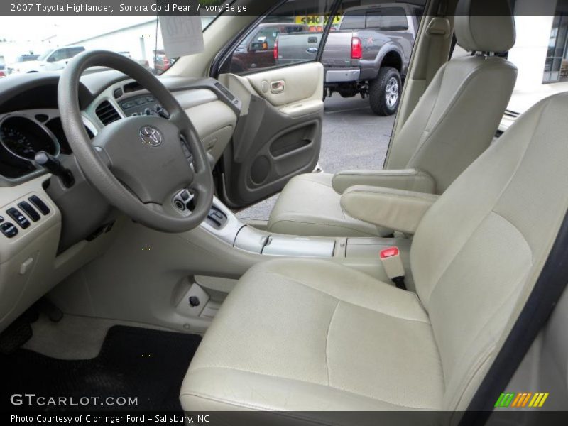Sonora Gold Pearl / Ivory Beige 2007 Toyota Highlander
