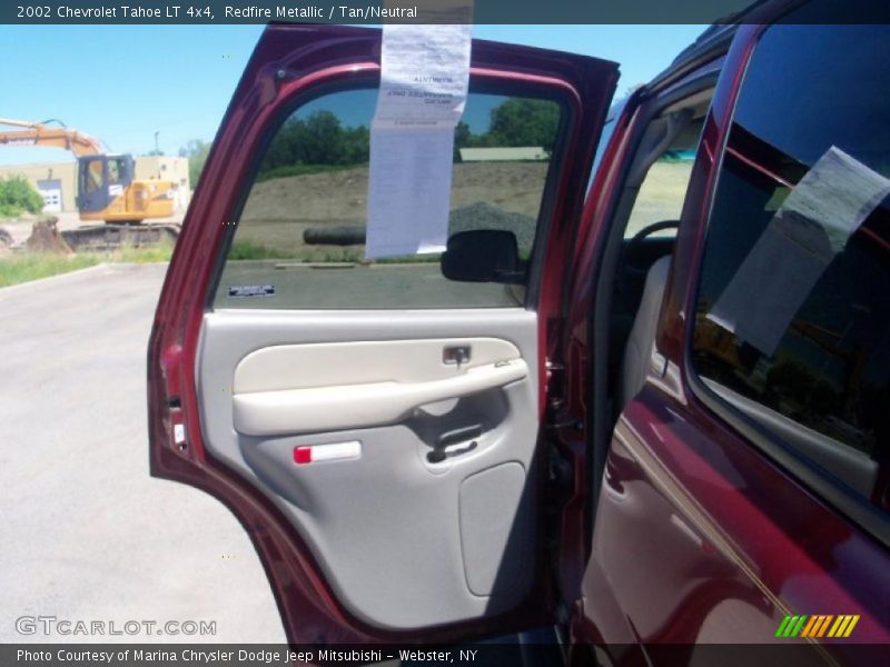 Redfire Metallic / Tan/Neutral 2002 Chevrolet Tahoe LT 4x4
