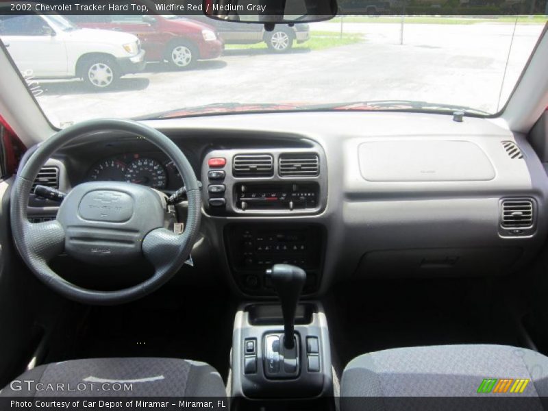Wildfire Red / Medium Gray 2002 Chevrolet Tracker Hard Top