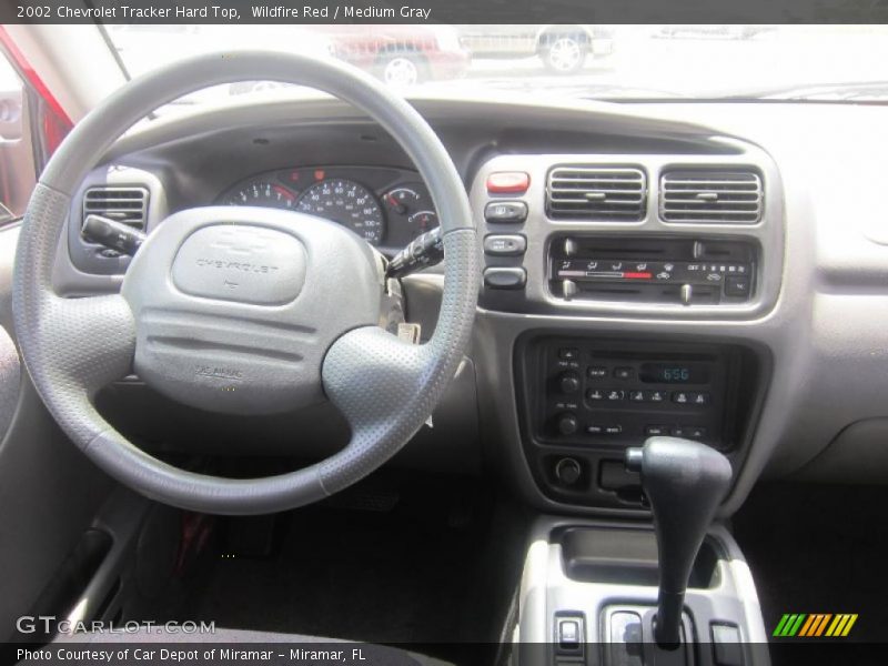 Wildfire Red / Medium Gray 2002 Chevrolet Tracker Hard Top