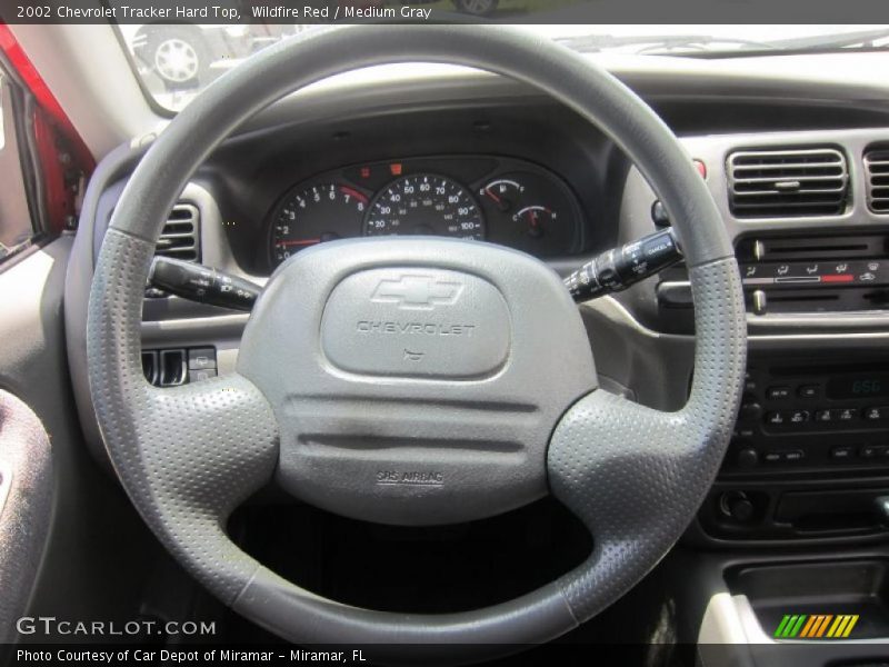 Wildfire Red / Medium Gray 2002 Chevrolet Tracker Hard Top