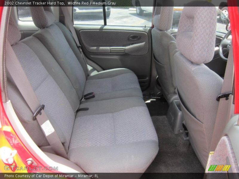Wildfire Red / Medium Gray 2002 Chevrolet Tracker Hard Top