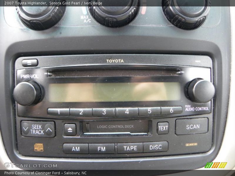 Sonora Gold Pearl / Ivory Beige 2007 Toyota Highlander