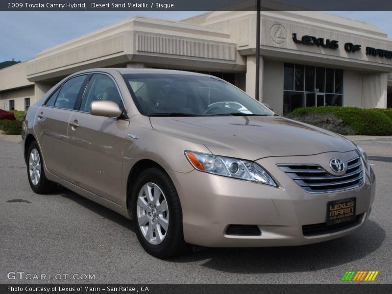 Desert Sand Metallic / Bisque 2009 Toyota Camry Hybrid