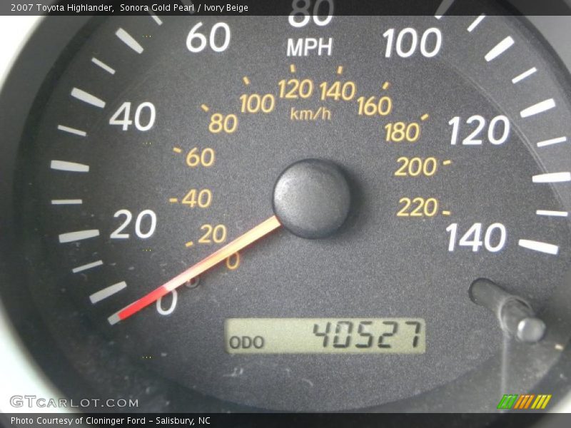 Sonora Gold Pearl / Ivory Beige 2007 Toyota Highlander