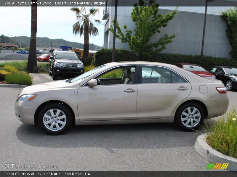 Desert Sand Metallic / Bisque 2009 Toyota Camry Hybrid