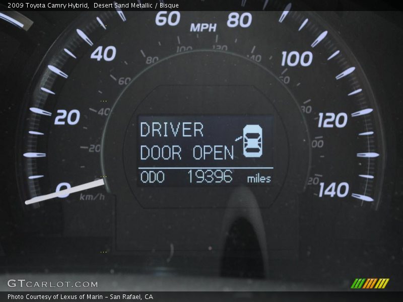 Desert Sand Metallic / Bisque 2009 Toyota Camry Hybrid