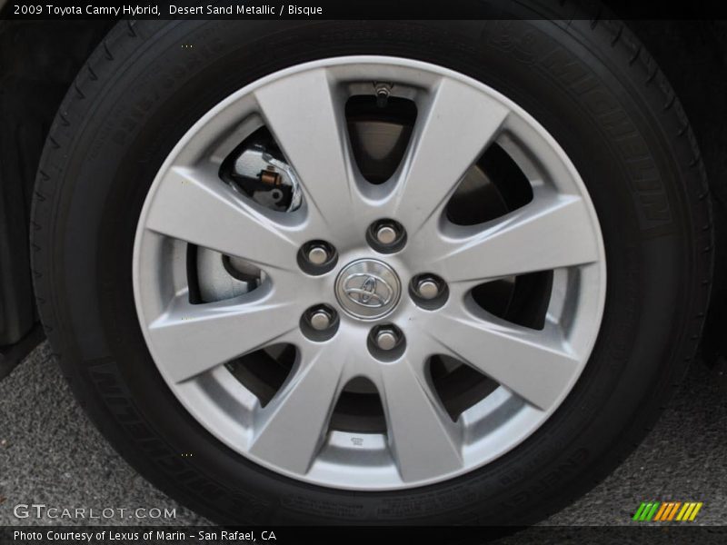 Desert Sand Metallic / Bisque 2009 Toyota Camry Hybrid