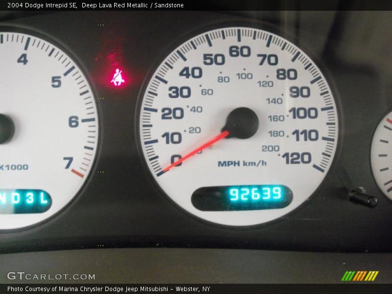 Deep Lava Red Metallic / Sandstone 2004 Dodge Intrepid SE