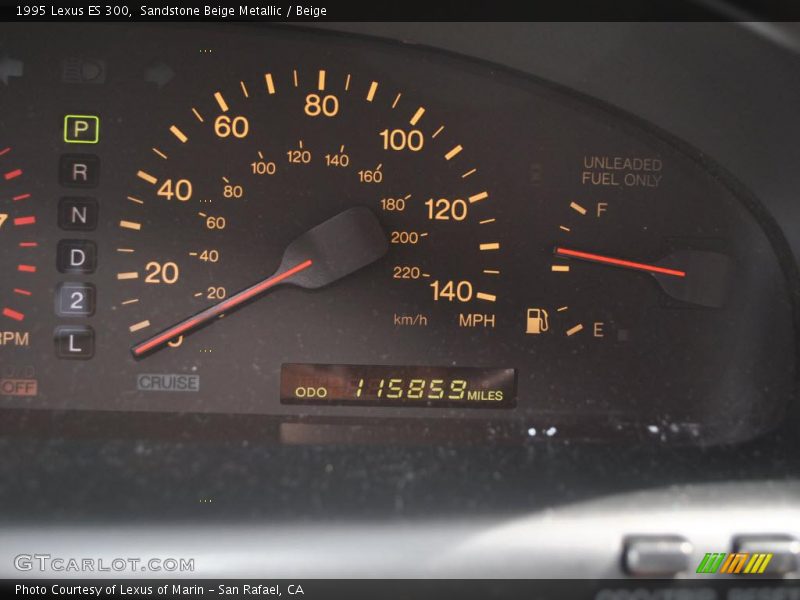 Sandstone Beige Metallic / Beige 1995 Lexus ES 300
